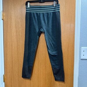 Kids Black and Teal Leggings